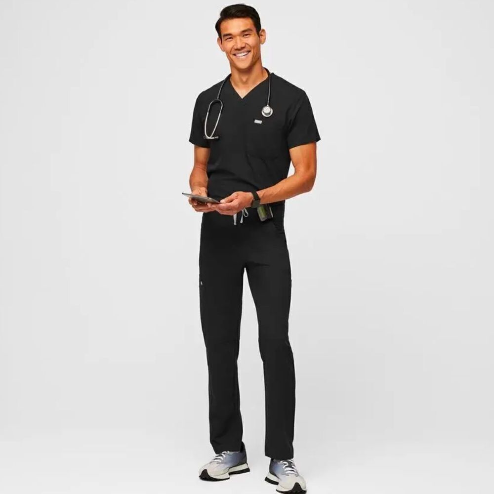 FIGS L 32 x 31 Men’s Black Technical Collection Bottom Scrub Pants